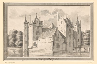 Vista del castillo Assumburg cerca de Heemskerk, 1640 
