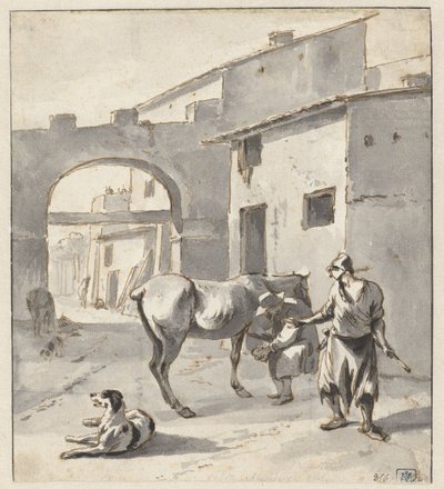 Herrador en una ciudad italiana de Hendrik Verschuring