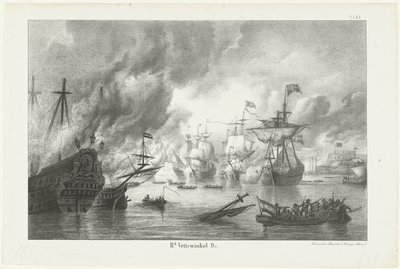 El viaje a Chatham, 1667 de Hendrik Vettewinkel