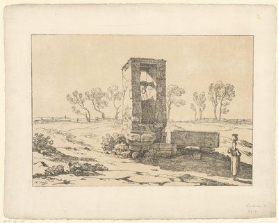 mujer bien Tentamina Lithographica (título de la serie) Paisajes italianos (título de la serie) de Hendrik Voogd