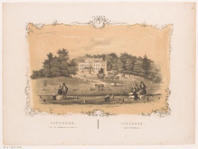 Vista de la finca de Sonsbeek
Sonsbeek (cerca de Arnhem) (título en el objeto)
Arnhem (título de la serie en el objeto) de Hendrik Wilhelmus Last (attributed to)