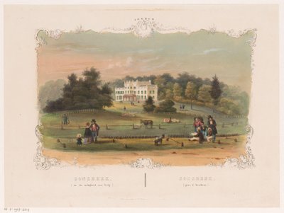 Vista de la finca de Sonsbeek
Sonsbeek (cerca de Velp) (título en el objeto)
Arnhem (título de la serie en el objeto) de Hendrik Wilhelmus Last (attributed to)
