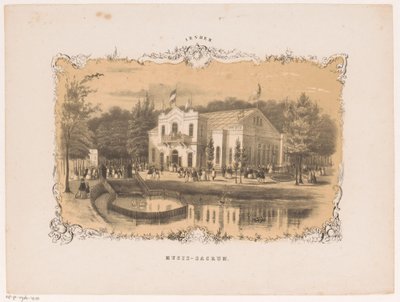 Vista de la sala de conciertos de Arnhem
Musis-sacrum (título en el objeto)
Arnhem (título de la serie en el objeto) de Hendrik Wilhelmus Last (attributed to)