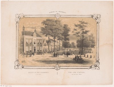 Vista de un hotel en Haarlem
Vista de la logia en den Hout (título en el objeto)
Haarlem y alrededores (título de la serie en el objeto) de Hendrik Wilhelmus Last