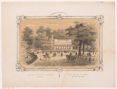 Sociedad en el Haarlemmer Hout de Haarlem
Vista del palo en el bosque (título en el objeto)
Haarlem y alrededores (título de la serie en el objeto) de Hendrik Wilhelmus Last