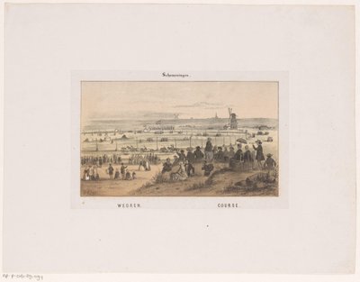 Wedren en Scheveningen el 3 de agosto de 1846.
Wedren, Curso (título en el objeto)
Recuerdo de Scheveningen (título de la serie) de Hendrik Wilhelmus Last