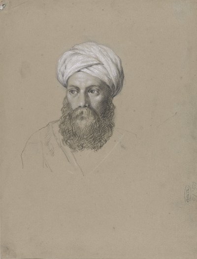 Cabeza de árabe con turbante de Hendrik Willem Cramer