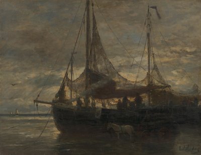 Holandés: Evening Evening de Hendrik Willem Mesdag