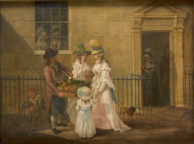 Vendedor de verduras, 1790 de Hendrik Willem Schweickardt