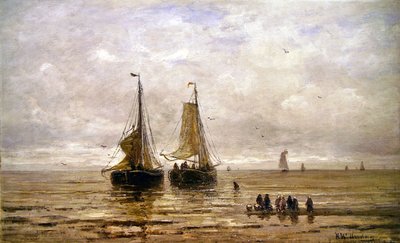 Escena costera de Hendrik William Mesdag