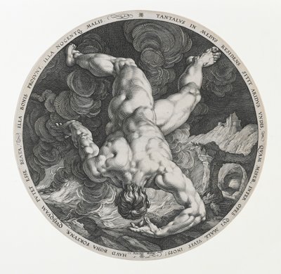 Tántalo, de los Cuatro Deshonrados de Hendrik and Cornelisz. van Haarlem Cornelis Goltzius