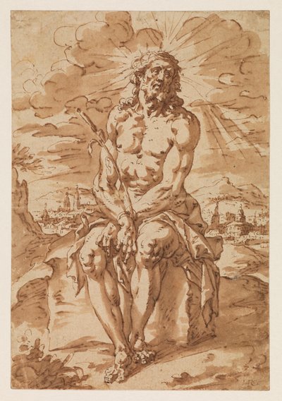 Hombre de Dolores - Ecce Homo, 1585-1630 de Hendrick de Clerck