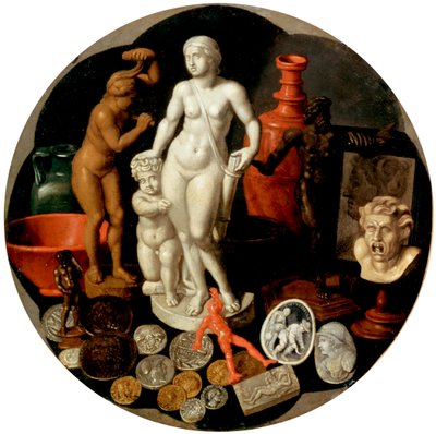 Naturaleza muerta con una colección de curiosidades, siglo XVII de Hendrik the Younger Borcht van der