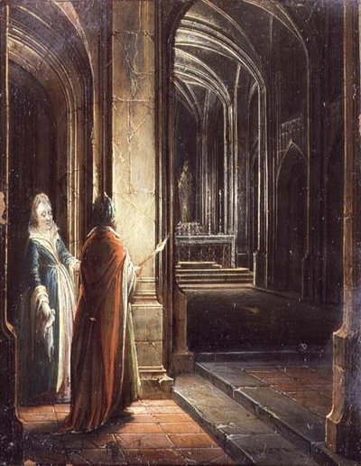 Figuras en una Iglesia de Hendrik the Younger Steenwyck