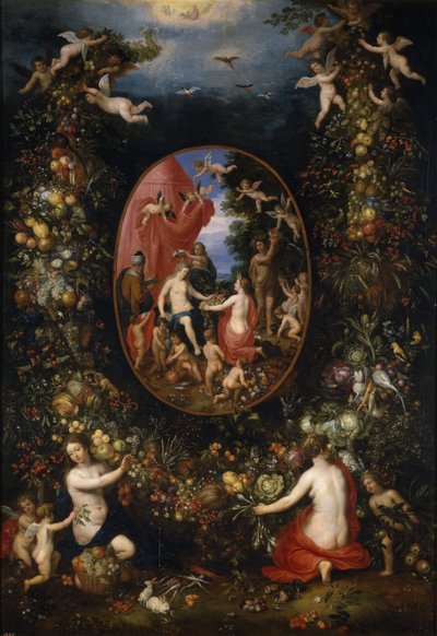 Cibeles y las estaciones, antes de 1618 de Hendrik van the Elder Balen