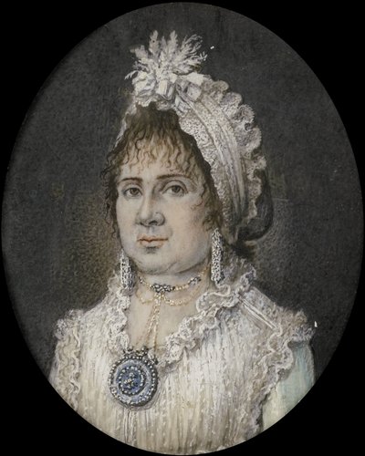 Catharina Theresia Weber (1760/61-1847). Esposa de Joannes Titsingh, Amsterdam de Hendrik van Overklift (possibly)