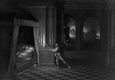 Eneas rescatando a Anquises de la quema de Troya de Hendrik van Steenwyck II