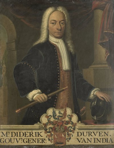 Retrato de Diederik van Durven, Gobernador General de las Indias Orientales Holandesas de Hendrik van den Bosch