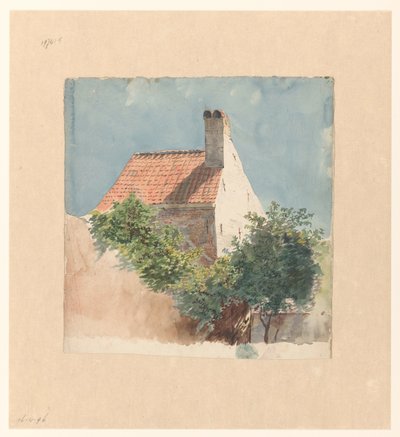 Estudio de una casa de ladrillo de Hendrik van der Burgh