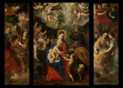 Sagrada Familia con ángeles (óleo sobre tabla) de Hendrik van the Elder Balen