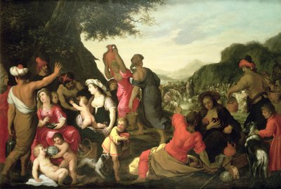 Los israelitas en el desierto de Hendrik van the Elder Balen