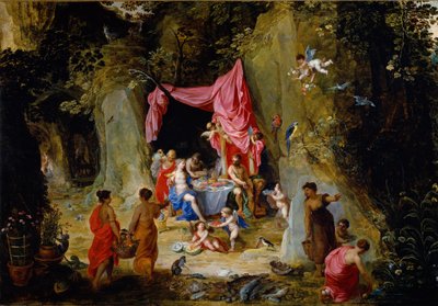 Ulises y Calipso de Hendrik van the Elder Balen