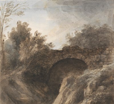 Puente sobre un profundo desfiladero de Heneage Finch fourth Earl of Aylesford