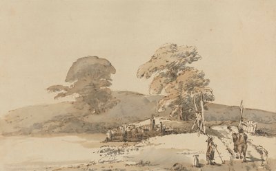 Paisaje con puente de Heneage Finch fourth Earl of Aylesford