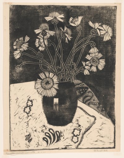 Flores en un jarrón de Henk Henriët (signed by artist)