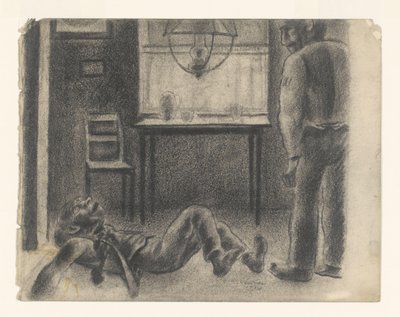 Interieurscène de Henk Henriët (signed by artist)