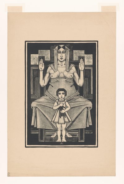 Representación simbólica: la maternidad de Henk Schilling (signed by artist)