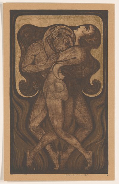 Hombre y mujer desnudos entrelazados de Henk Schilling