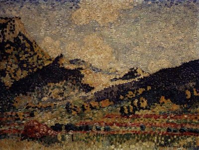 Estudio para las pequeñas montañas Maures de Henri Edmond Cross
