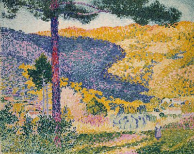 Valle con abeto (Sombra en la montaña) de Henri Edmond Cross