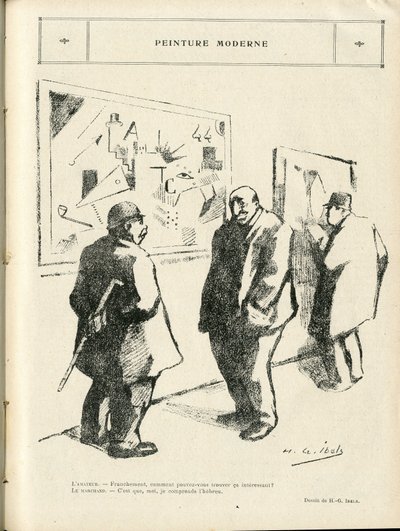 Ilustración en Le Rire, 04/02/22 - Pintura moderna - Arte, Antisemitismo, Vanguardia - Judío de Henri Gabriel Ibels