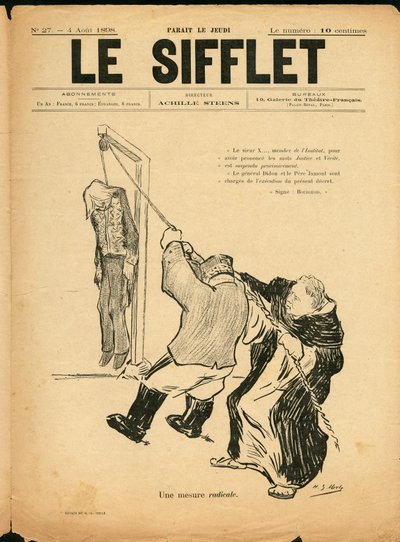 Le Whistle, número 27, Satírico en N & B de Henri Gabriel Ibels