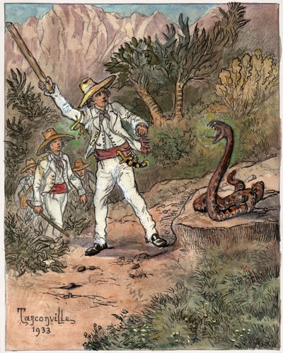 Ataque de serpiente de Henri Garnier Tanconville