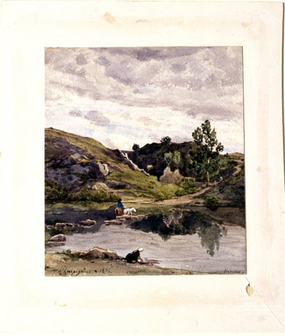 Paisaje fluvial de Henri-Joseph Harpignies