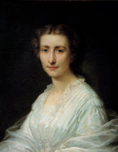 Retrato de una mujer de Henri Lehmann