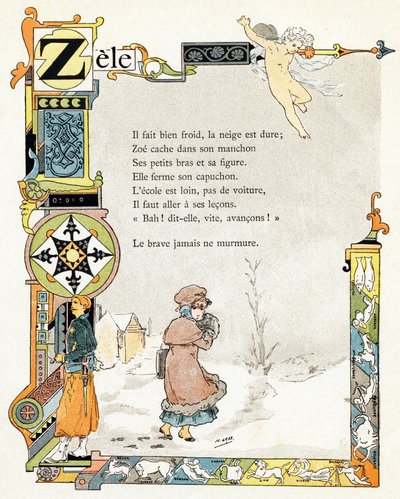 Ilustración para "Alfabeto de buenos ejemplos", c.1890 (grabado) de Henri (1858 1924) Gray