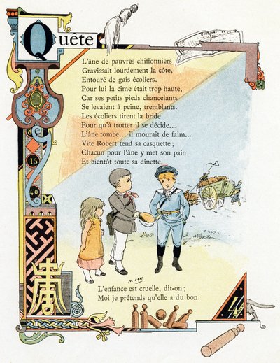 Ilustración para "Alfabeto de buenos ejemplos", c.1890 (grabado) de Henri (1858 1924) Gray