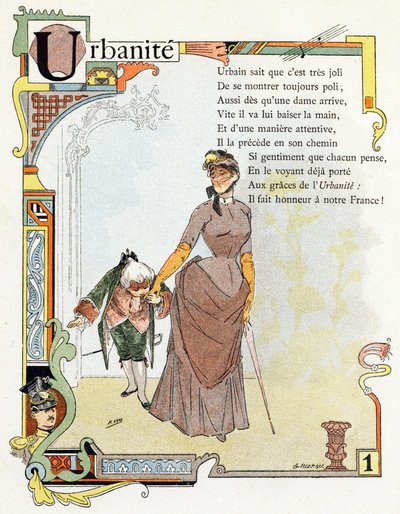 Letra U Urbanita - Ut Urna Uniforme Uno, c.1890 (grabado) de Henri (1858 1924) Gray