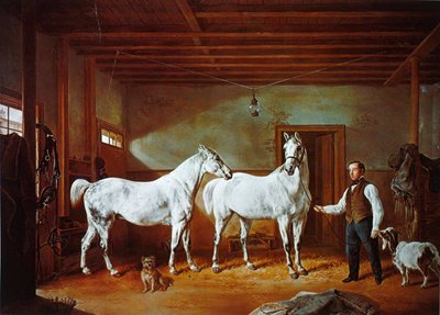 Establo de la familia Stuyvesant, c.1854 de Henri (after) Delattre