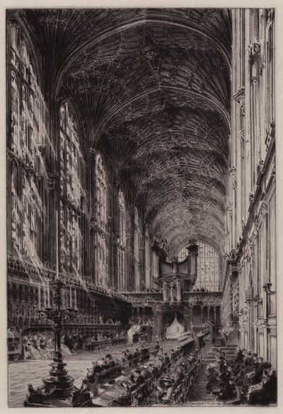 Cambridge: Interior de la Capilla del King