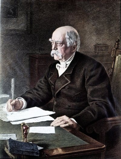 Otto, Príncipe von Bismarck (1815 - 1898), estadista alemán según la pintura de Todos los Santos de Henri (after) Toussaint