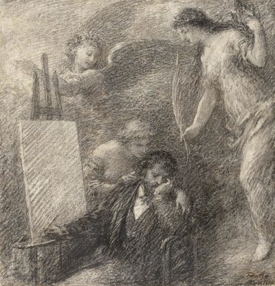 El desaliento del artista de Henri (follower of) Fantin Latour