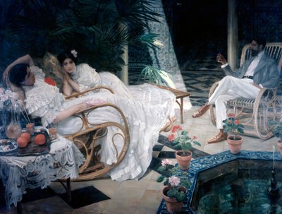 El patio, siglo XIX de Henri Achillo Zo