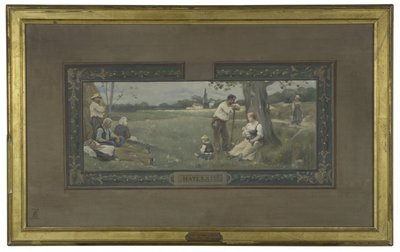 Boceto para la sala de matrimonios del ayuntamiento del distrito 14: Maternidad, en 1889 (óleo sobre lienzo) de Henri Adrien Tanoux