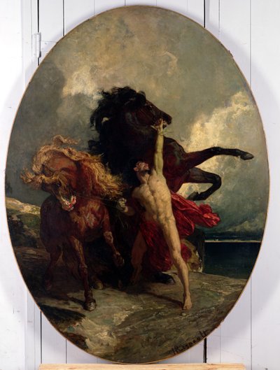 Automedon con los caballos de Aquiles de Henri Alexandre Georges Regnault