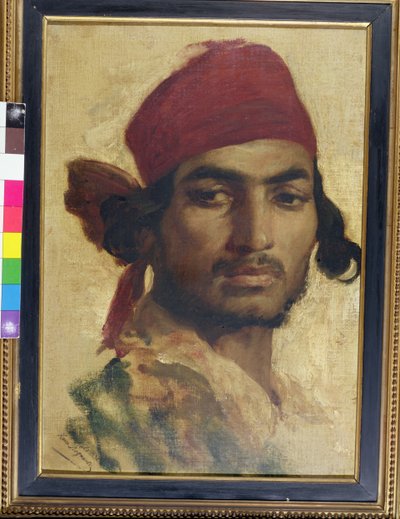Gitano, estudio de cabeza de Henri Alexandre Georges Regnault